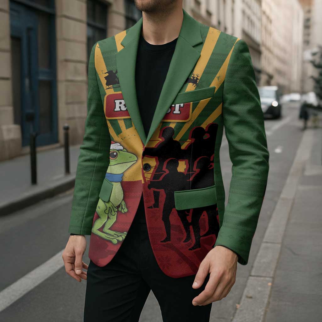 Merry Resistmas Blazer Resist Portland Frog - Wonder Print Shop