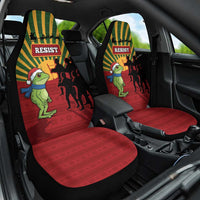 Merry Resistmas Car Seat Cover Resist Portland Frog - Wonder Print Shop