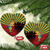 Merry Resistmas Ceramic Ornament Resist Portland Frog - Wonder Print Shop