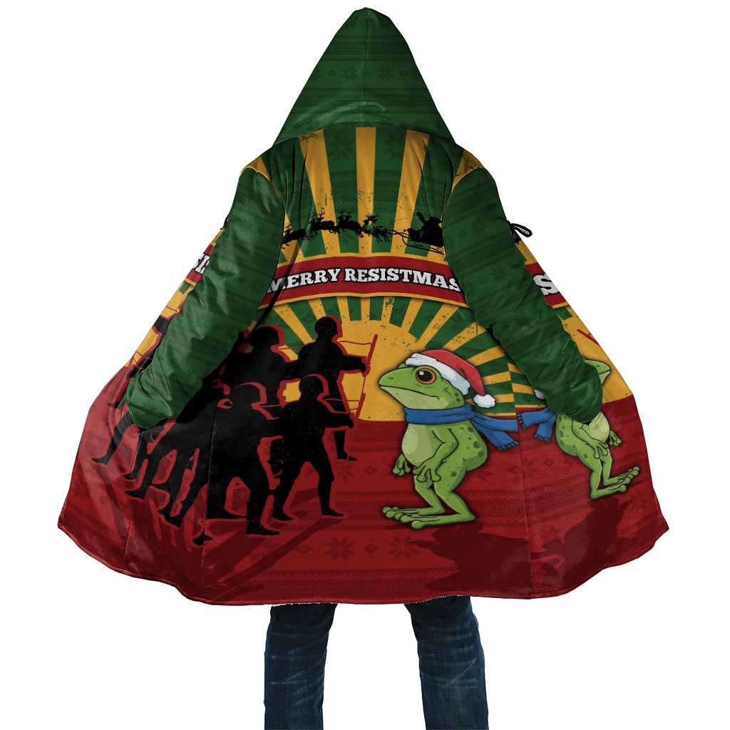 Merry Resistmas Cloak Resist Portland Frog - Wonder Print Shop