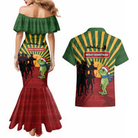 Merry Resistmas Couples Matching Mermaid Dress and Hawaiian Shirt Resist Portland Frog - Wonder Print Shop