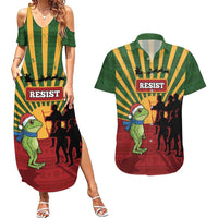 Merry Resistmas Couples Matching Summer Maxi Dress and Hawaiian Shirt Resist Portland Frog - Wonder Print Shop