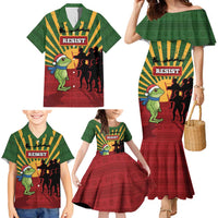 Merry Resistmas Family Matching Mermaid Dress and Hawaiian Shirt Resist Portland Frog - Wonder Print Shop