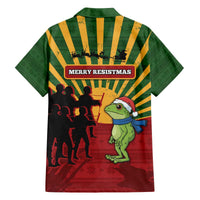 Merry Resistmas Family Matching Off The Shoulder Long Sleeve Dress and Hawaiian Shirt Resist Portland Frog - Wonder Print Shop