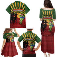 Merry Resistmas Family Matching Puletasi and Hawaiian Shirt Resist Portland Frog - Wonder Print Shop
