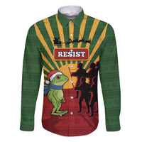 Merry Resistmas Family Matching Puletasi and Hawaiian Shirt Resist Portland Frog - Wonder Print Shop
