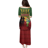 Merry Resistmas Family Matching Puletasi and Hawaiian Shirt Resist Portland Frog - Wonder Print Shop