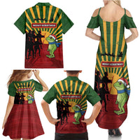 Merry Resistmas Family Matching Summer Maxi Dress and Hawaiian Shirt Resist Portland Frog - Wonder Print Shop
