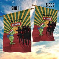 Merry Resistmas Garden Flag Resist Portland Frog - Wonder Print Shop