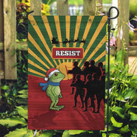Merry Resistmas Garden Flag Resist Portland Frog - Wonder Print Shop