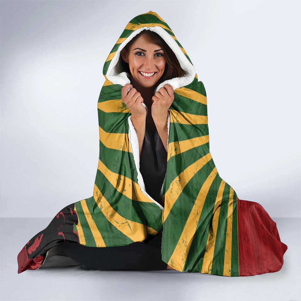Merry Resistmas Hooded Blanket Resist Portland Frog - Wonder Print Shop