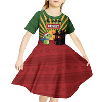 Merry Resistmas Kid Short Sleeve Dress Resist Portland Frog - Wonder Print Shop