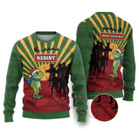 Merry Resistmas Ugly Christmas Sweater Resist Portland Frog - Wonder Print Shop