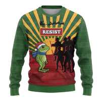 Merry Resistmas Ugly Christmas Sweater Resist Portland Frog - Wonder Print Shop
