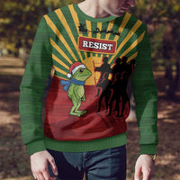 Merry Resistmas Ugly Christmas Sweater Resist Portland Frog - Wonder Print Shop