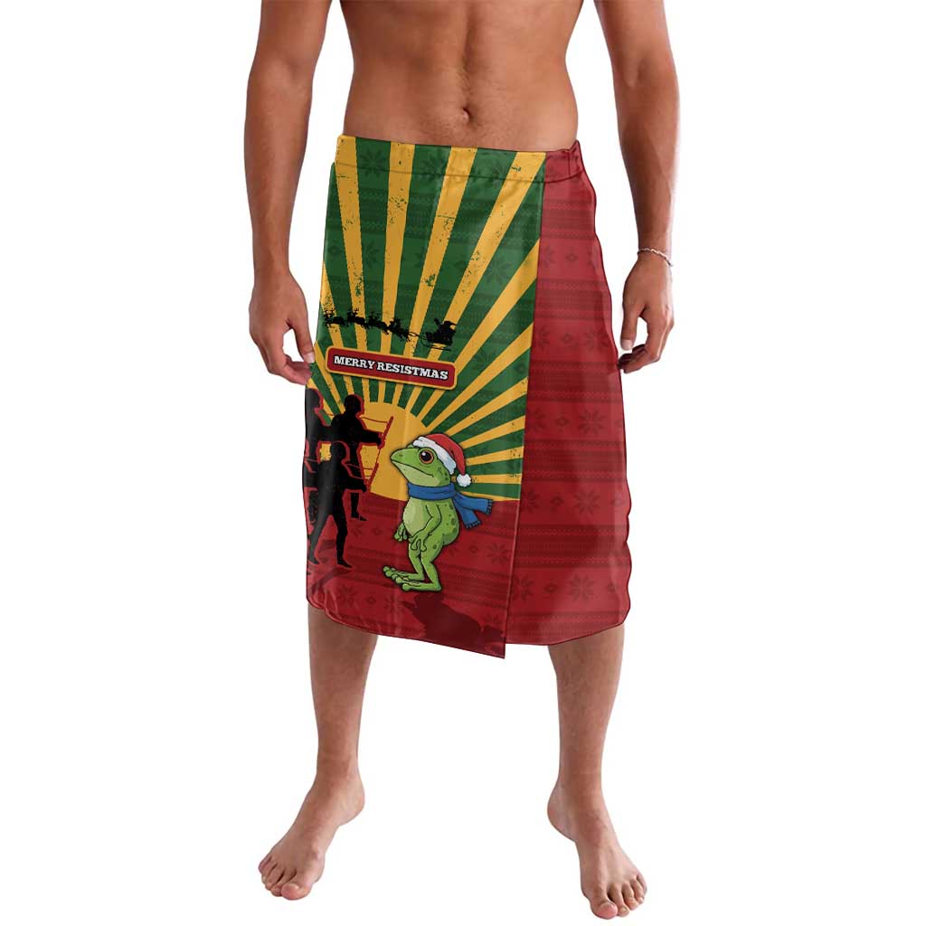 Merry Resistmas Lavalava Resist Portland Frog - Wonder Print Shop