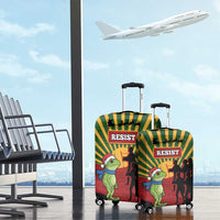 Merry Resistmas Luggage Cover Resist Portland Frog - Wonder Print Shop