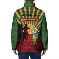 Merry Resistmas Padded Jacket Resist Portland Frog - Wonder Print Shop