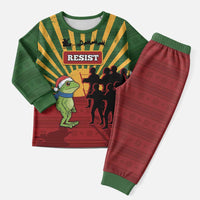 Merry Resistmas Christmas Pajama Set Resist Portland Frog - Wonder Print Shop