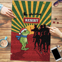 Merry Resistmas Puzzle Resist Portland Frog - Wonder Print Shop