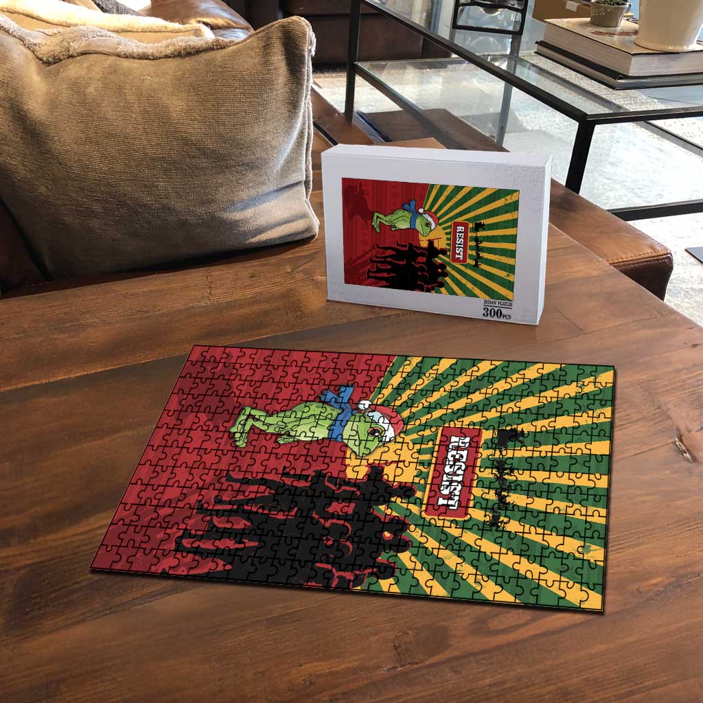 Merry Resistmas Puzzle Resist Portland Frog - Wonder Print Shop