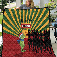 Merry Resistmas Quilt Resist Portland Frog - Wonder Print Shop