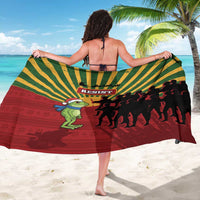 Merry Resistmas Sarong Resist Portland Frog - Wonder Print Shop