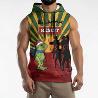 Merry Resistmas Sleeveless Hoodie Resist Portland Frog - Wonder Print Shop