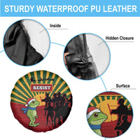 Merry Resistmas Spare Tire Cover Resist Portland Frog - Wonder Print Shop