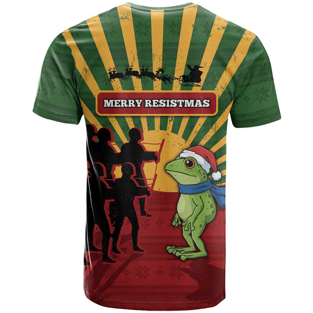 Merry Resistmas T Shirt Resist Portland Frog - Wonder Print Shop