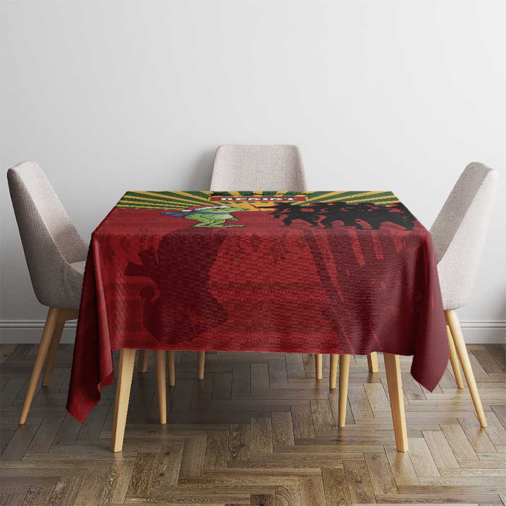 Merry Resistmas Tablecloth Resist Portland Frog - Wonder Print Shop