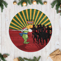 Merry Resistmas Tree Skirt Resist Portland Frog - Wonder Print Shop
