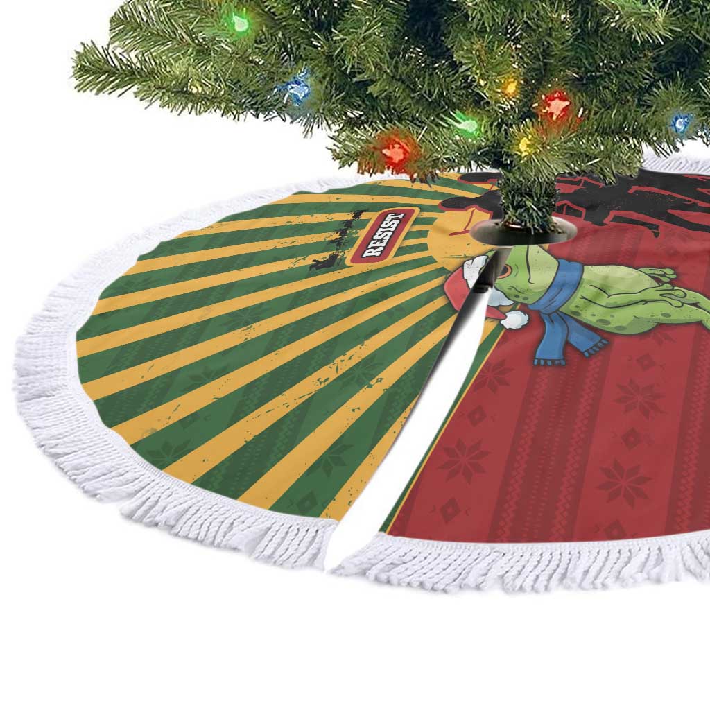 Merry Resistmas Tree Skirt Resist Portland Frog - Wonder Print Shop