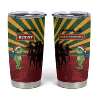 Merry Resistmas Tumbler Cup Resist Portland Frog - Wonder Print Shop