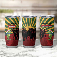 Merry Resistmas Tumbler Cup Resist Portland Frog - Wonder Print Shop