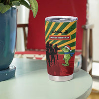 Merry Resistmas Tumbler Cup Resist Portland Frog - Wonder Print Shop