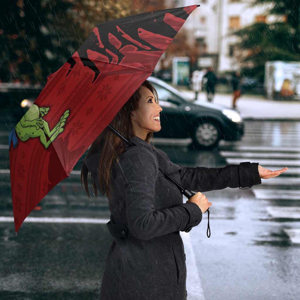 Merry Resistmas Umbrella Resist Portland Frog - Wonder Print Shop