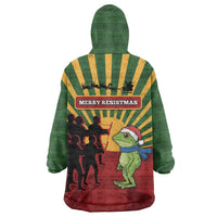 Merry Resistmas Wearable Blanket Hoodie Resist Portland Frog - Wonder Print Shop