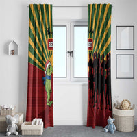 Merry Resistmas Window Curtain Resist Portland Frog - Wonder Print Shop