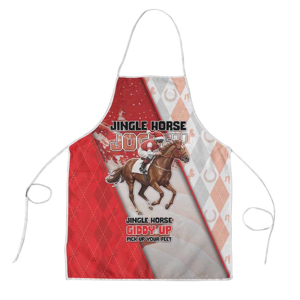 Horse Racing Christmas Apron Giddy Up Pick Up Your Feet - Wonder Print Shop