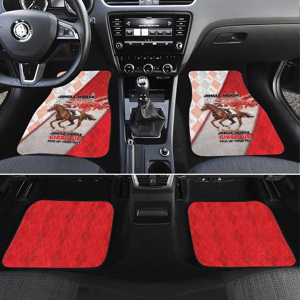 Horse Racing Christmas Car Mats Giddy Up Pick Up Your Feet - Wonder Print Shop