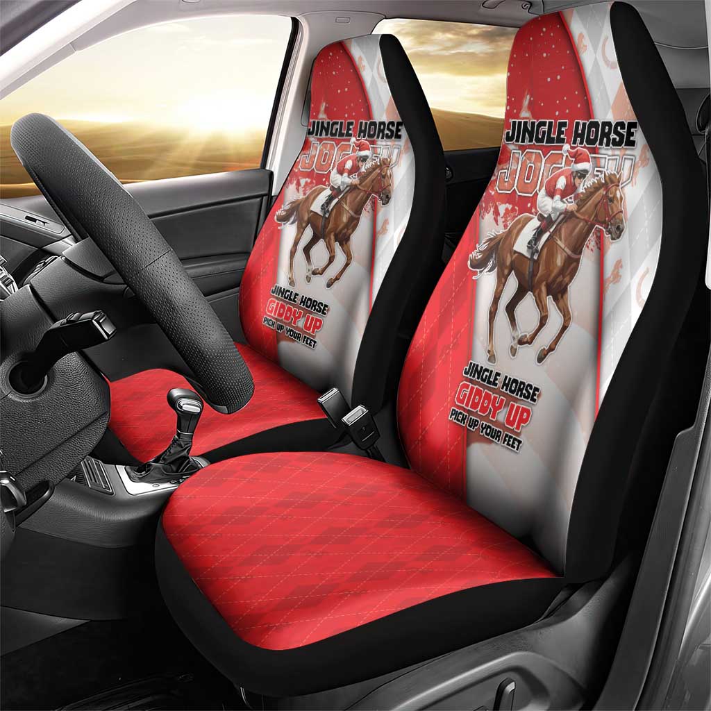 Horse Racing Christmas Car Seat Cover Giddy Up Pick Up Your Feet - Wonder Print Shop