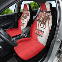 Horse Racing Christmas Car Seat Cover Giddy Up Pick Up Your Feet - Wonder Print Shop