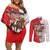 Horse Racing Christmas Couples Matching Off Shoulder Short Dress and Long Sleeve Button Shirt Giddy Up Pick Up Your Feet - Wonder Print Shop