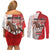 Horse Racing Christmas Couples Matching Off Shoulder Short Dress and Long Sleeve Button Shirt Giddy Up Pick Up Your Feet - Wonder Print Shop