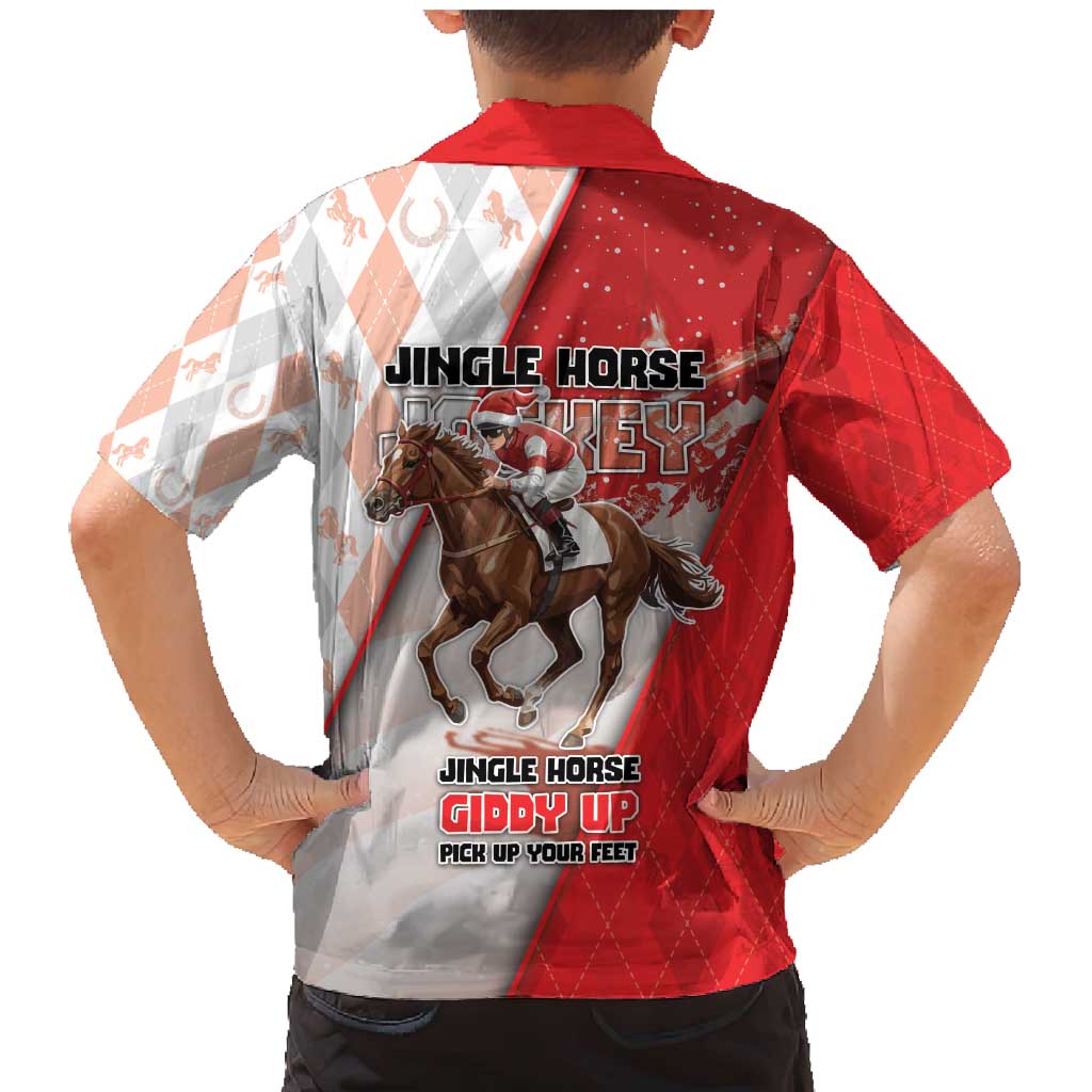 Horse Racing Christmas Family Matching Mermaid Dress and Hawaiian Shirt Giddy Up Pick Up Your Feet - Wonder Print Shop