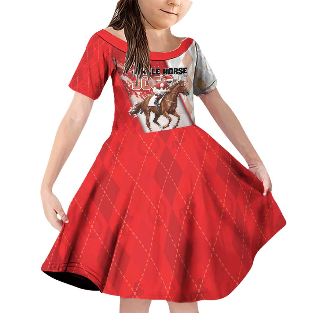 Horse Racing Christmas Family Matching Off Shoulder Short Dress and Hawaiian Shirt Giddy Up Pick Up Your Feet - Wonder Print Shop