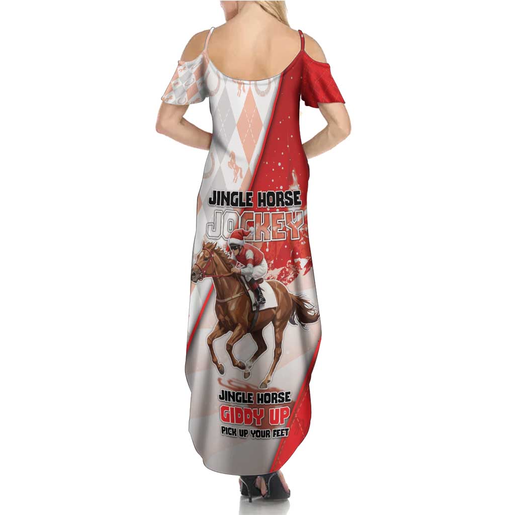 Horse Racing Christmas Family Matching Summer Maxi Dress and Hawaiian Shirt Giddy Up Pick Up Your Feet - Wonder Print Shop