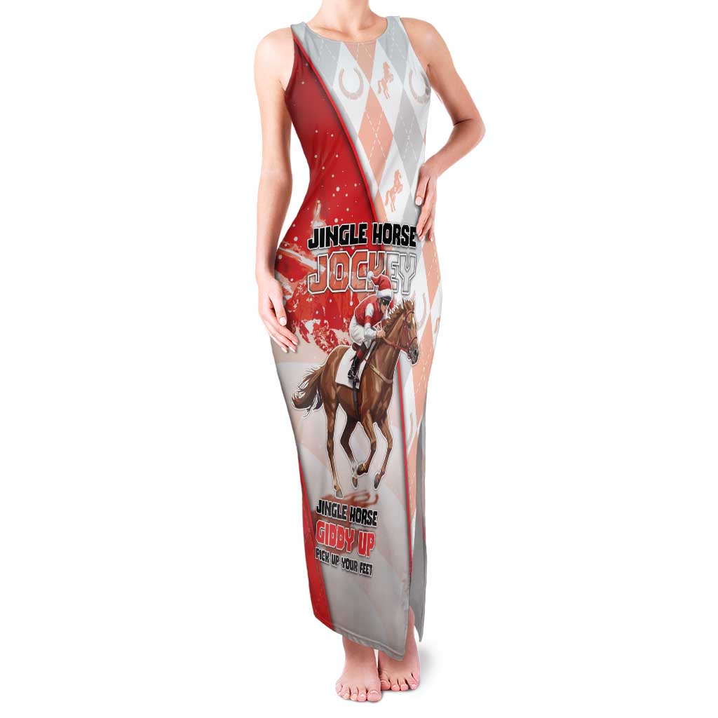 Horse Racing Christmas Family Matching Tank Maxi Dress and Hawaiian Shirt Giddy Up Pick Up Your Feet - Wonder Print Shop