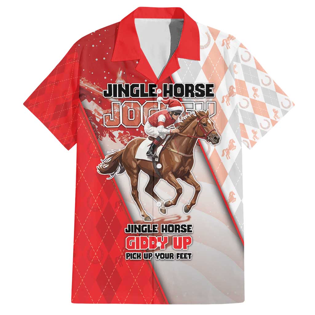 Horse Racing Christmas Hawaiian Shirt Giddy Up Pick Up Your Feet - Wonder Print Shop